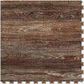Vintage Rusted Oak Wood Grain Floor Tile, 6 Tiles/ Case, 16.62 SQFT/ Case H631529