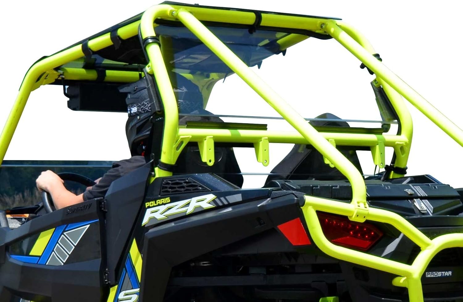 Rear Windshield for Polaris RZR 900, 1/4” Polycarbonate U2962