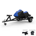 Blue / Black All Weather Trailerable Jet Ski Cover with Trailer Straps and Storage Bag V99344