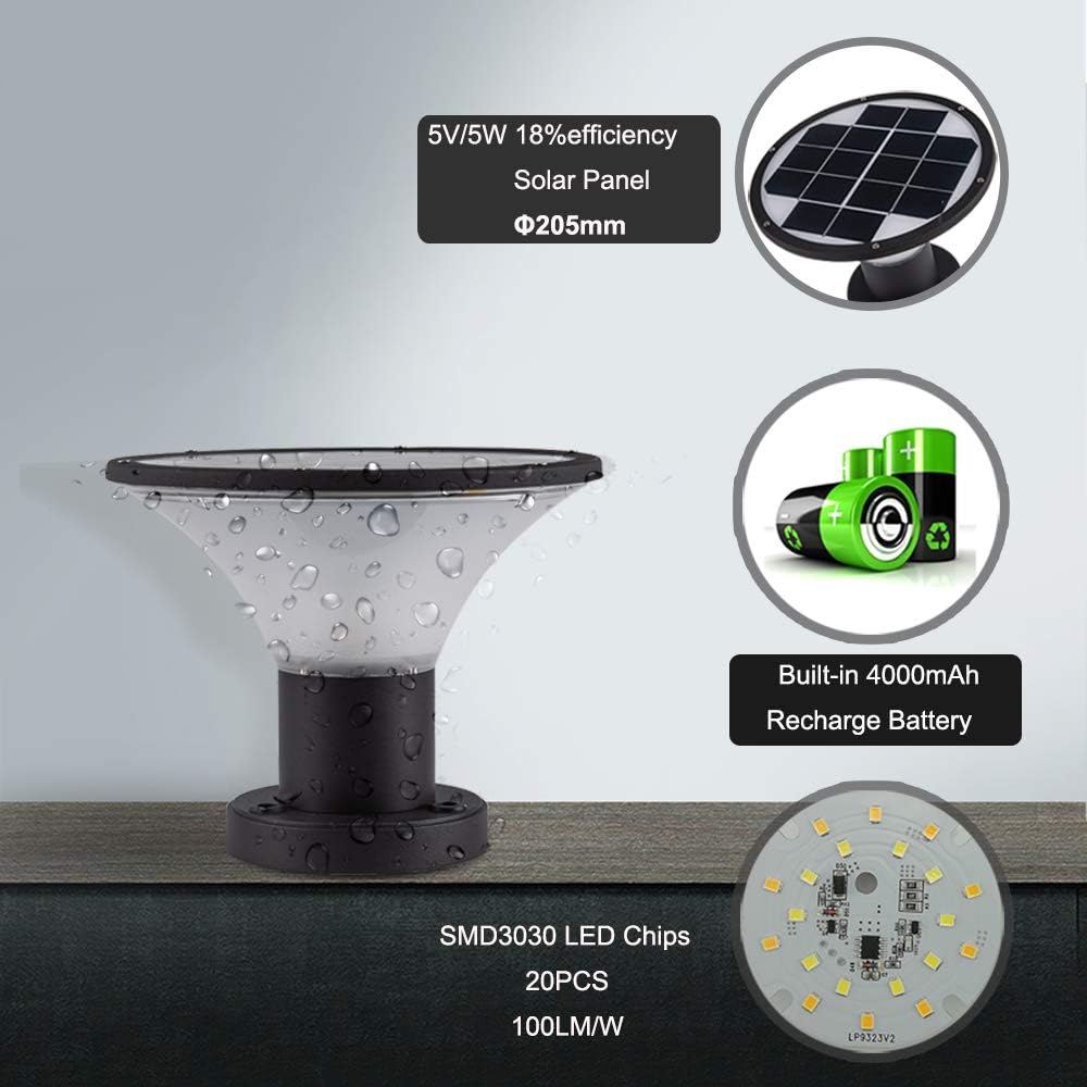 4 Pack Solar Post Cap Lights K261
