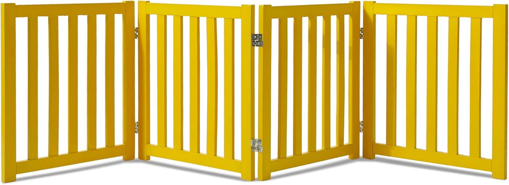 Oak Wood Foldable Pet Gate D417