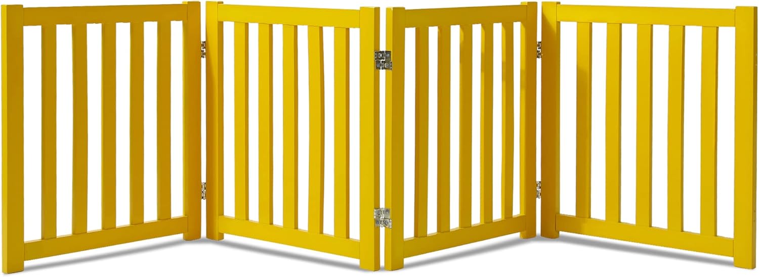 Oak Wood Foldable Pet Gate D417