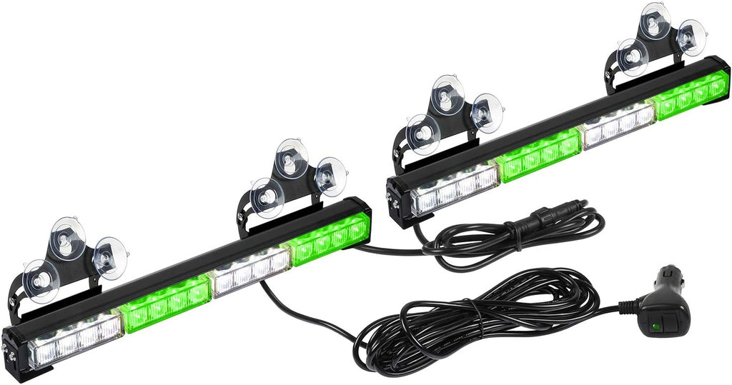 2x16.8 inch 32LED Emergency Flashing LED Traffic Advisor Strobe Light Bar (Red/White) Pack of 2 E688