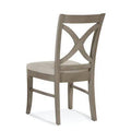 Navy Blue Performance Fabric Cross Back Side Chair Q33561