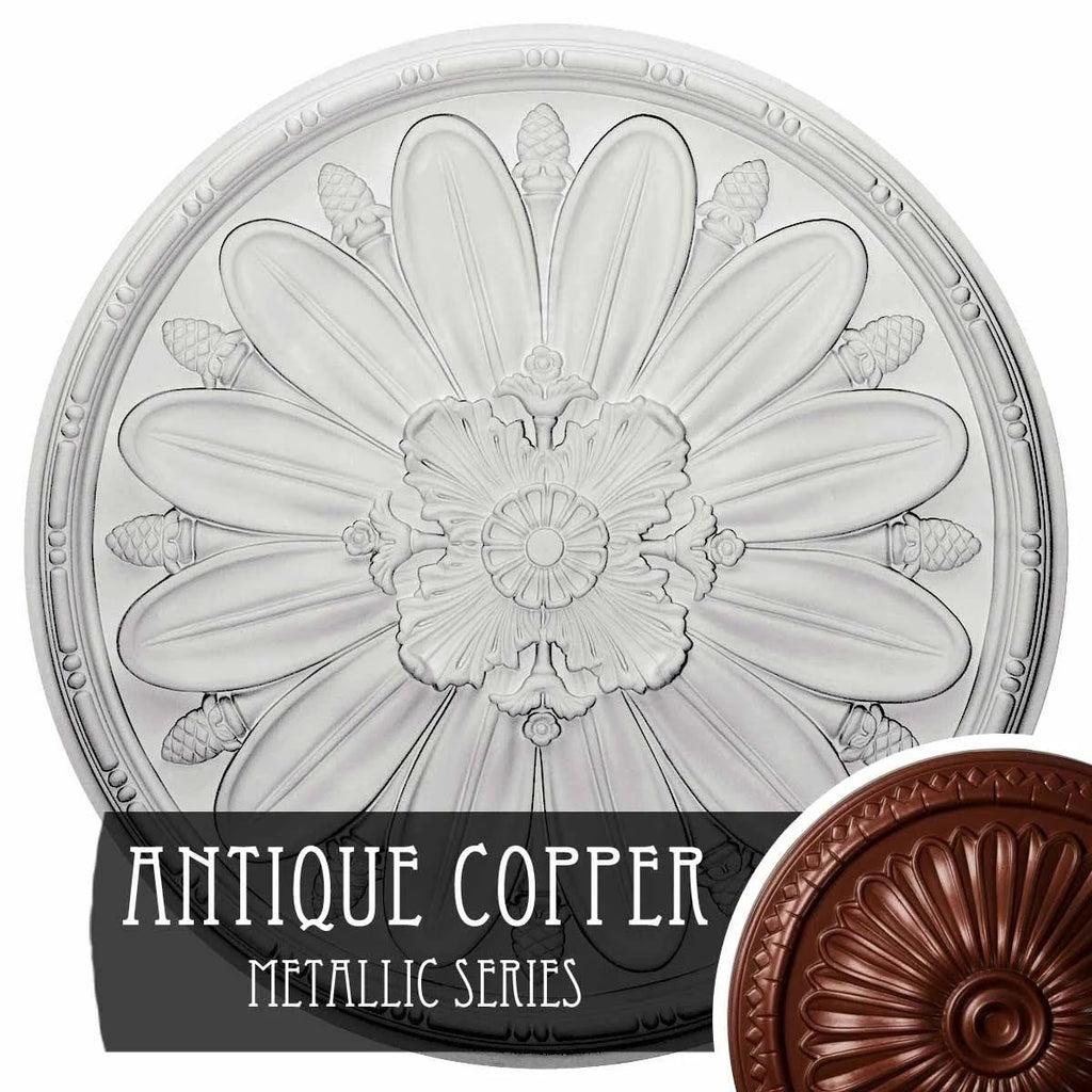 Ultra Pure White Crackle Ceiling Medallion H41176