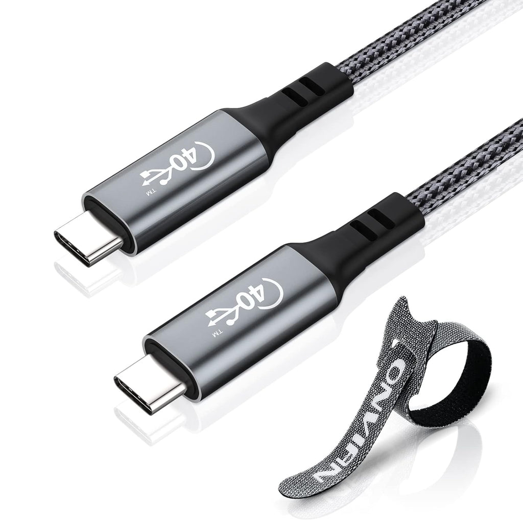 USB4 Compatible USB C to USB C Cable 6.6FT 100W 40Gbps 8K@30Hz Pack of 2 H1179