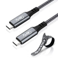 USB4 Compatible USB C to USB C Cable 6.6FT 100W 40Gbps 8K@30Hz Pack of 2 H1179