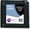 White 10 by 12 Feet Waterproof Vinyl Tarp with Rustproof Grommets X241