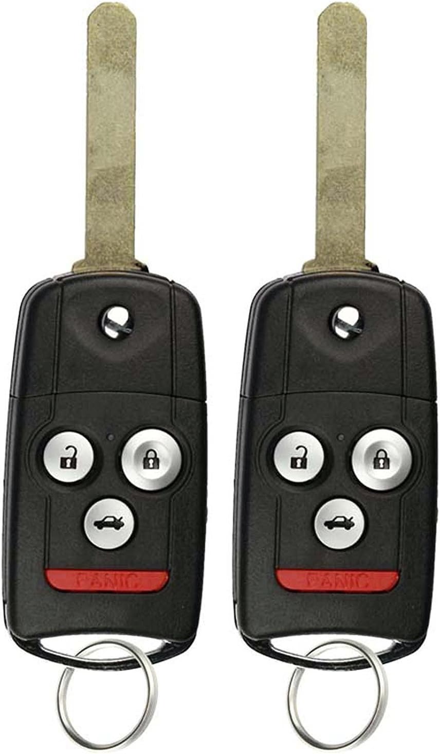 Keyless Entry Remote Control Car Flip Key Fob (Pack of 2) K6621