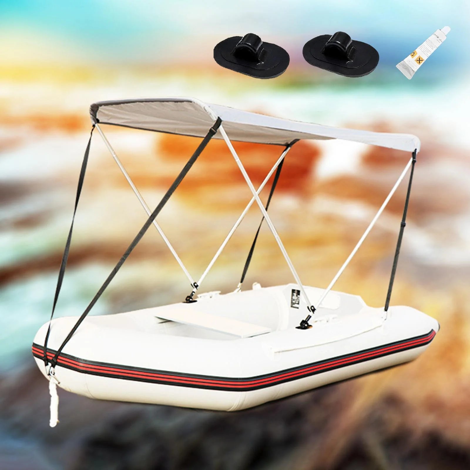 Boat Canopy Bimini Top Replacement Cover 3PCS L663634
