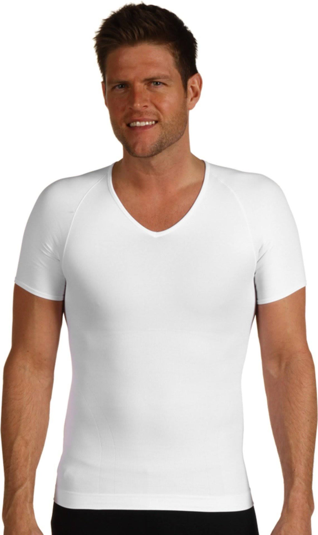 White V-Neck Tee B6198