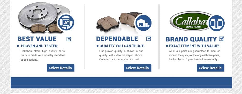 Premium OE Brake Disc Rotors and Metallic Brake Pads W19867