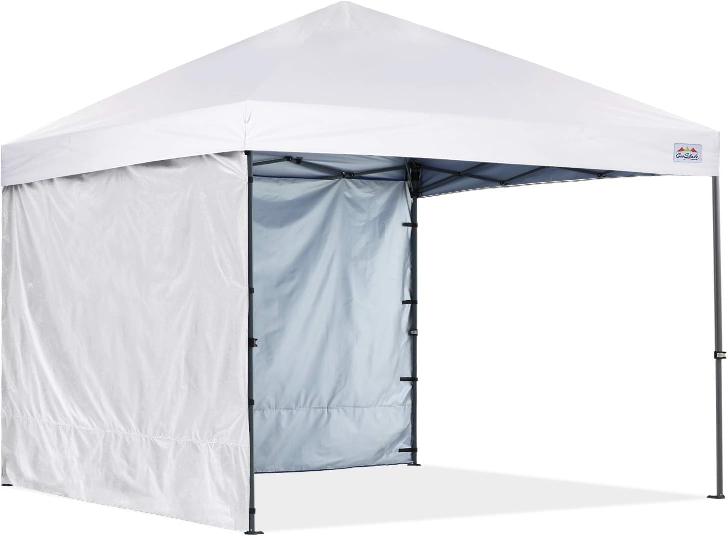Pop Up Canopy Tent 8x8Ft with 2 Removable Sunwalls Wheeled Carry Bag Royal Blue H871
