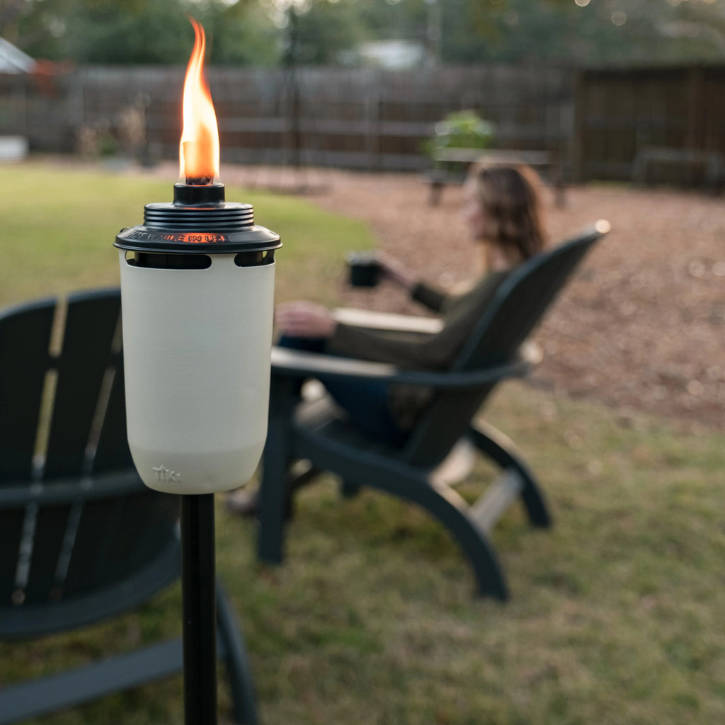 2-Pack 65 inch Metal White Torches I934