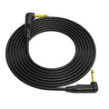 3 Feet Black 1/4 Inch Right Angle TS Instrument Cable Pack of 2 Y12026