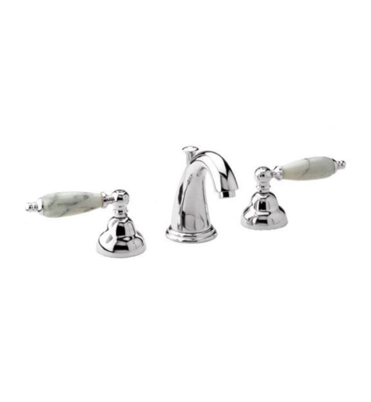 Two Handle Widespread Lavatory Faucet in Satin Brass J401773