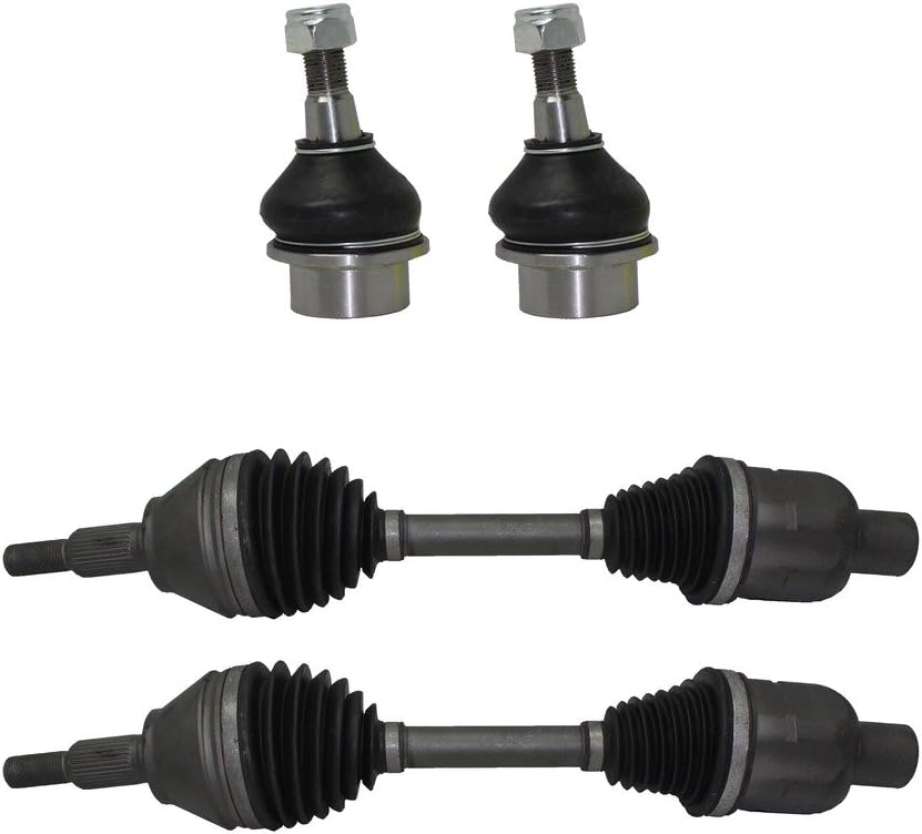 Front CV Axle Drive Shafts + Lower Ball Joints 4pc Set A6550