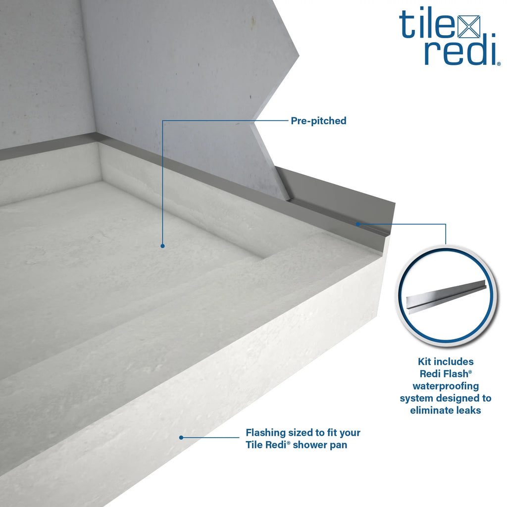 Nickel 42" X 48" Rectangular Shower Base P5800
