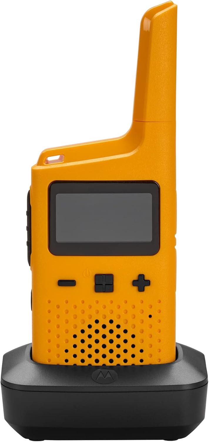 Yellow 25 Mile 2 Way Radio with Charging Dock Q702108