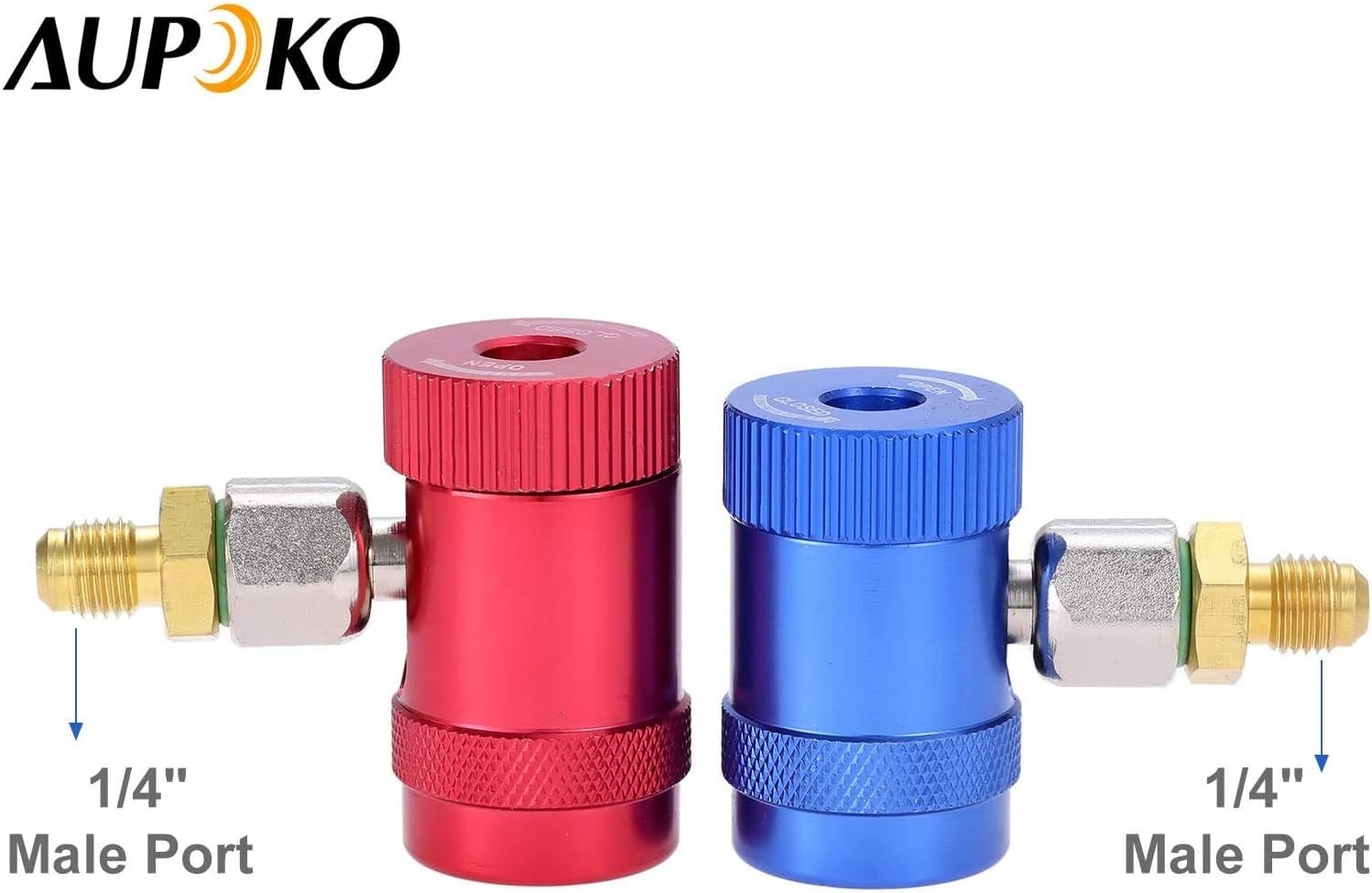 R1234YF Quick Couplers Kit with R12 R22 to R134A Adapters and Valve Core Remover Z375