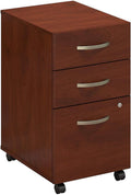 2 Drawer Mobile File Cabinet in Mocha Cherry D804