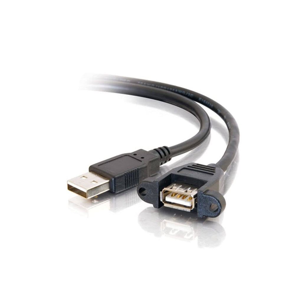 Black 3 Feet USB 2.0 A Male to A Female Cable I99852