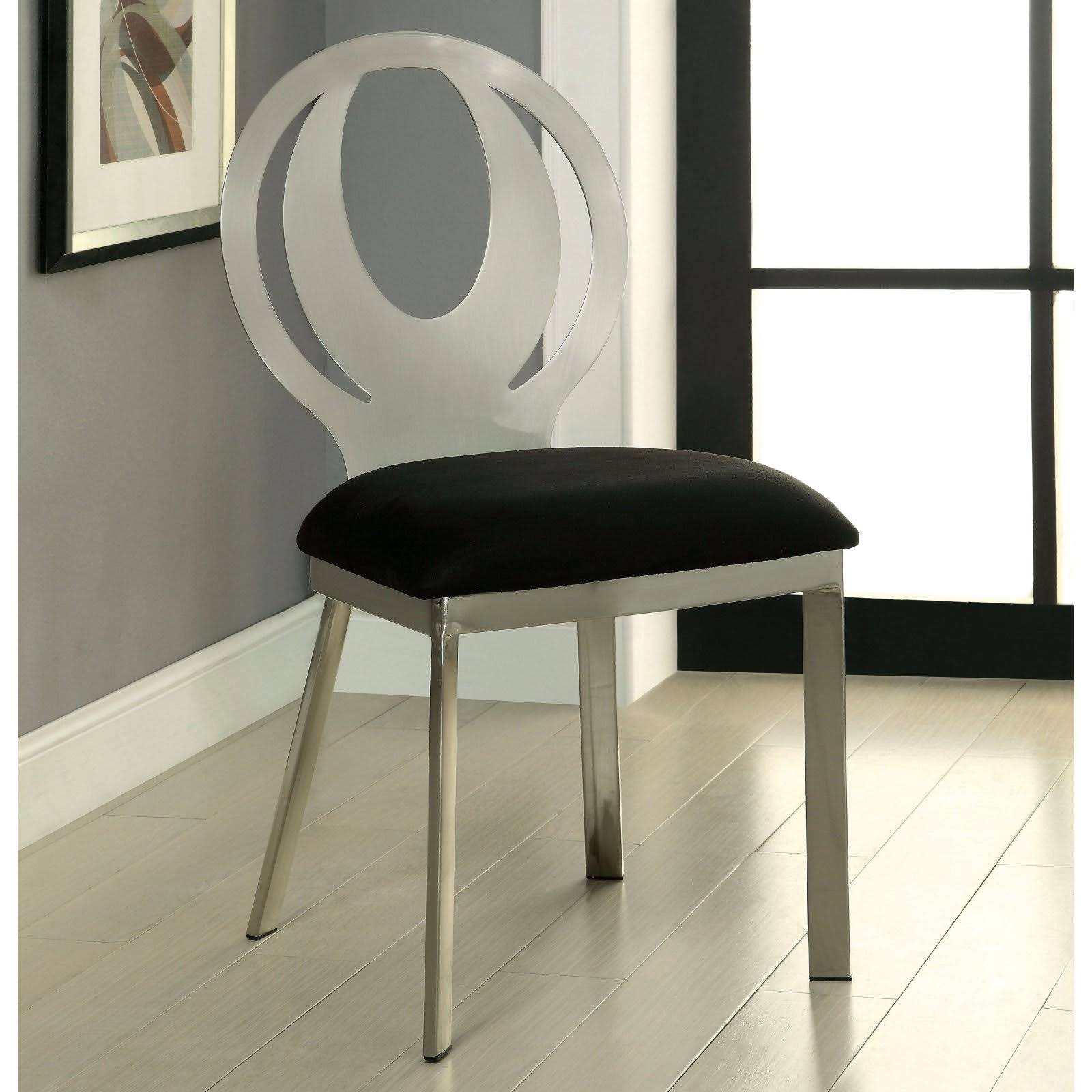 Black Dining Chair Set of 2 A309085