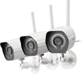 White 1080p 3 Pack Wireless Security Camera H58210