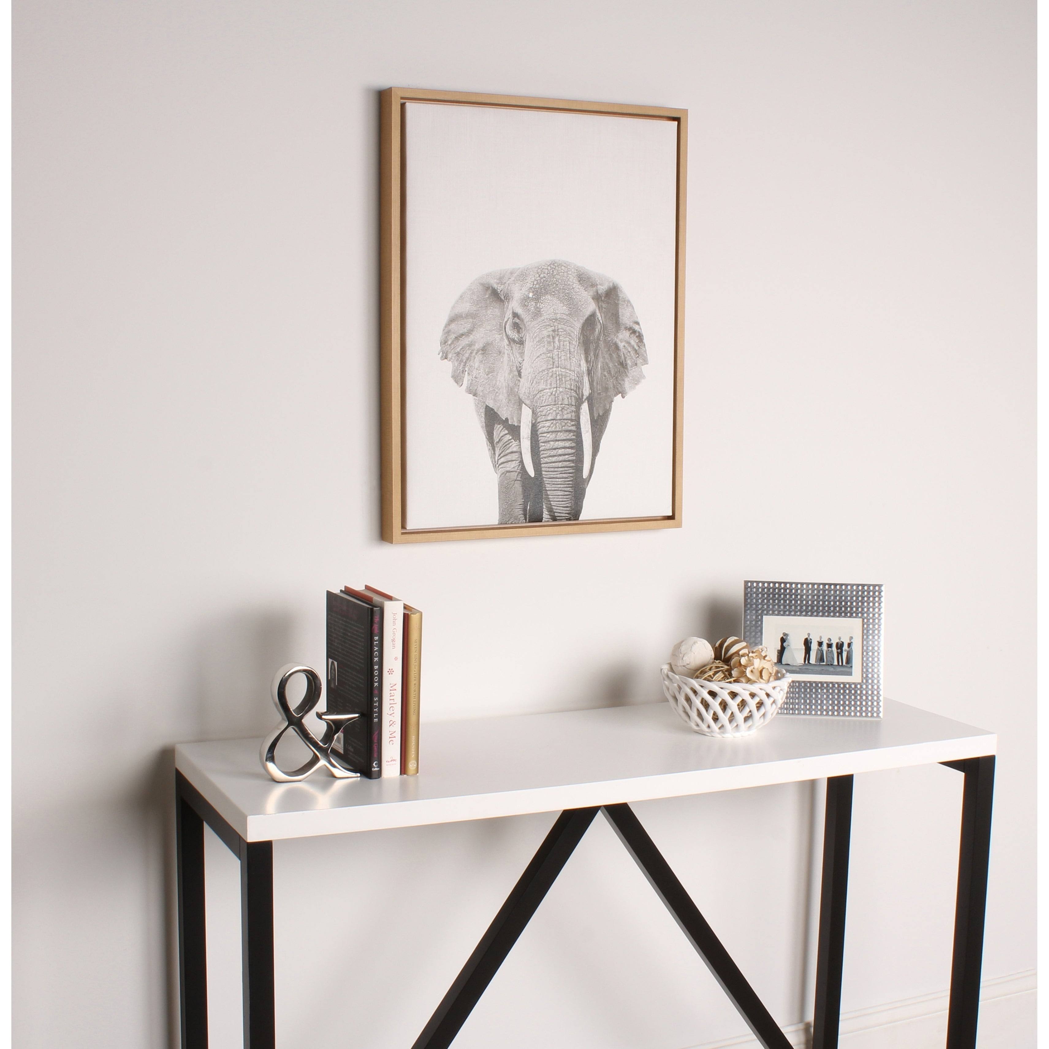 Kinji Wood Console Table Satin Black White A583