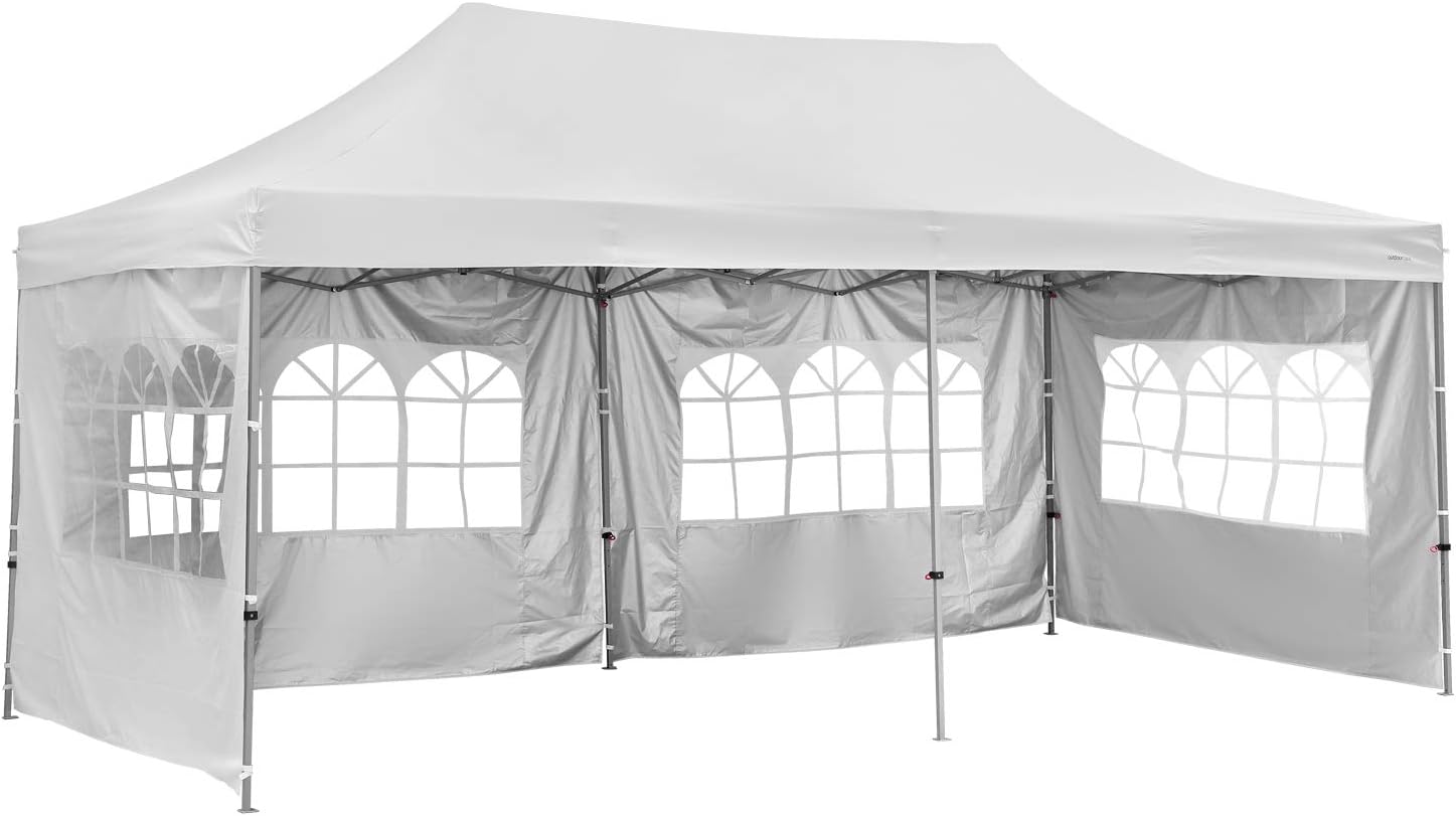 Blue 10x20 Ft Pop up Canopy Tent with Removable Sidewalls A6080