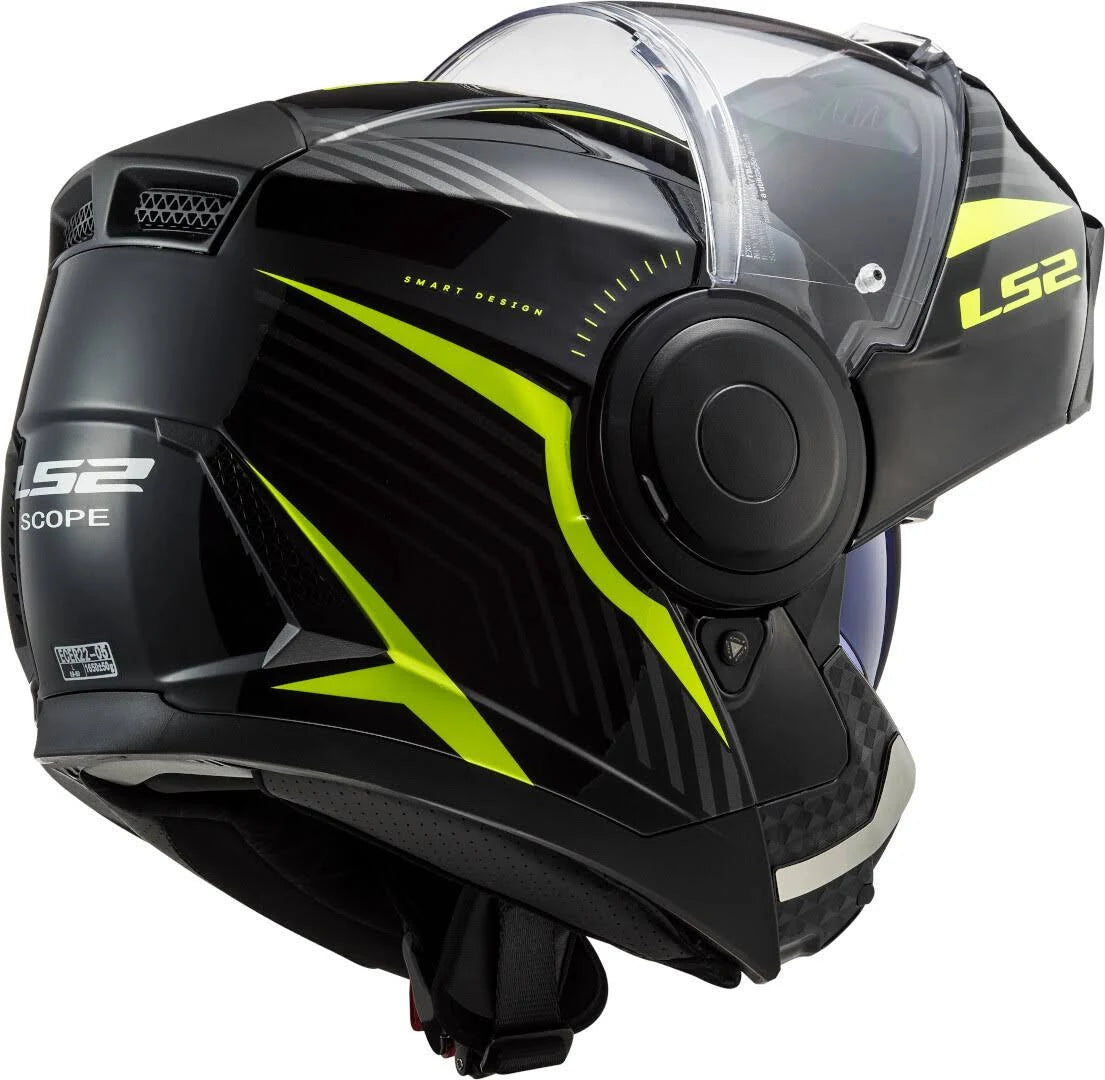 Black-Yellow Motorcycle Helmet R7329