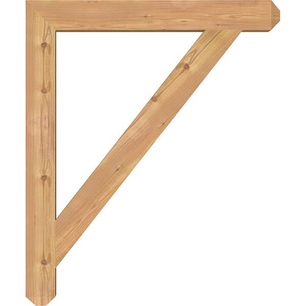 Traditional Craftsman Smooth Bracket, Western Red Cedar E670402
