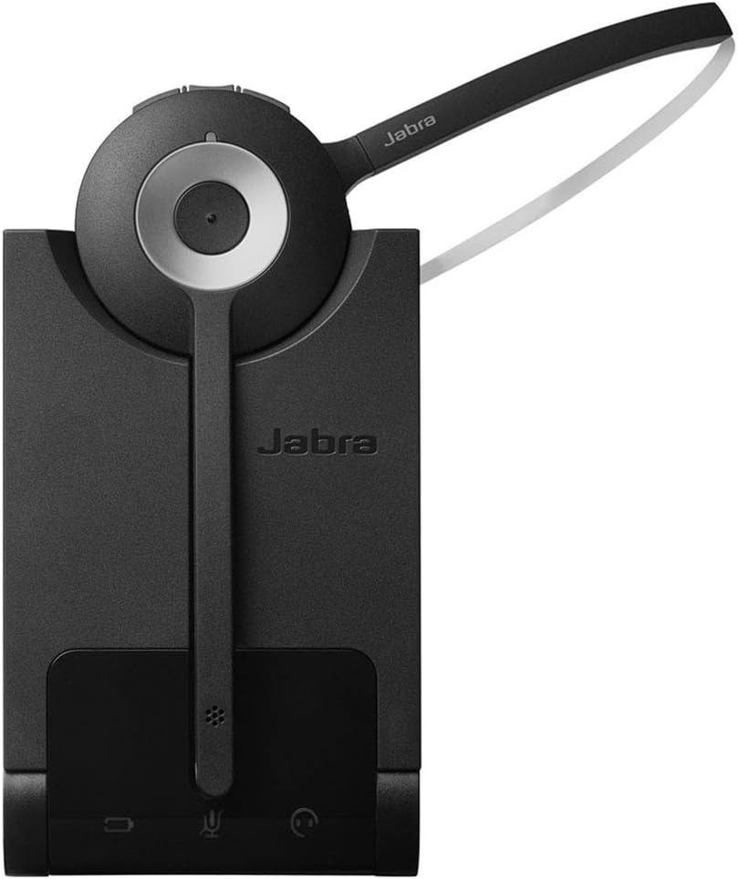 Wireless Bluetooth Headset with Headband Attachment and Base (Renewed) S1418