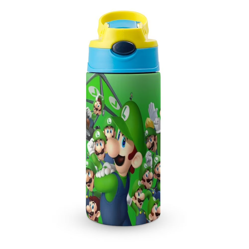 Insulated Water Bottle With Straw Stainless Steel Cup W6023