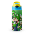 Insulated Water Bottle With Straw Stainless Steel Cup W6023