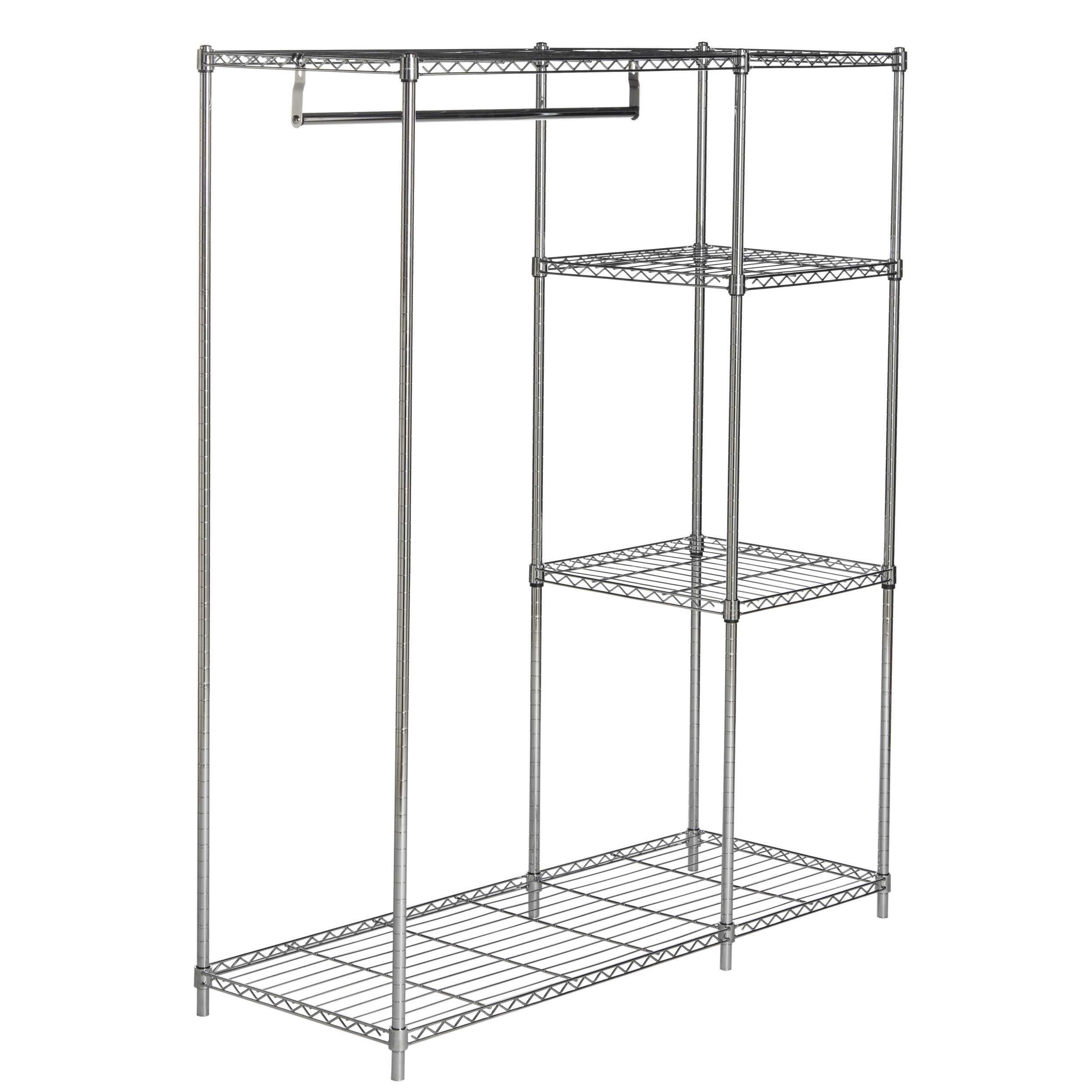 Chrome Wire Adjustable Garment Rack Z118438