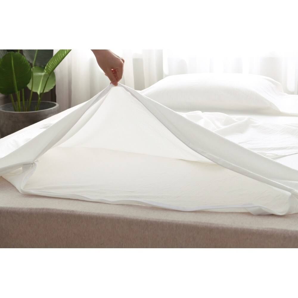 Queen Khaki Packable Travel Airbed Sheet Set with Carrying Bag I999927