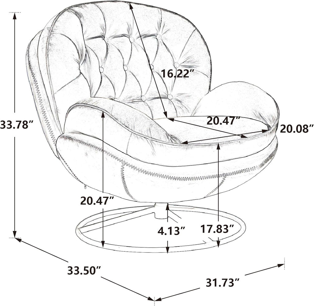 Yellow Velvet Lounge Chair with Ottoman P400