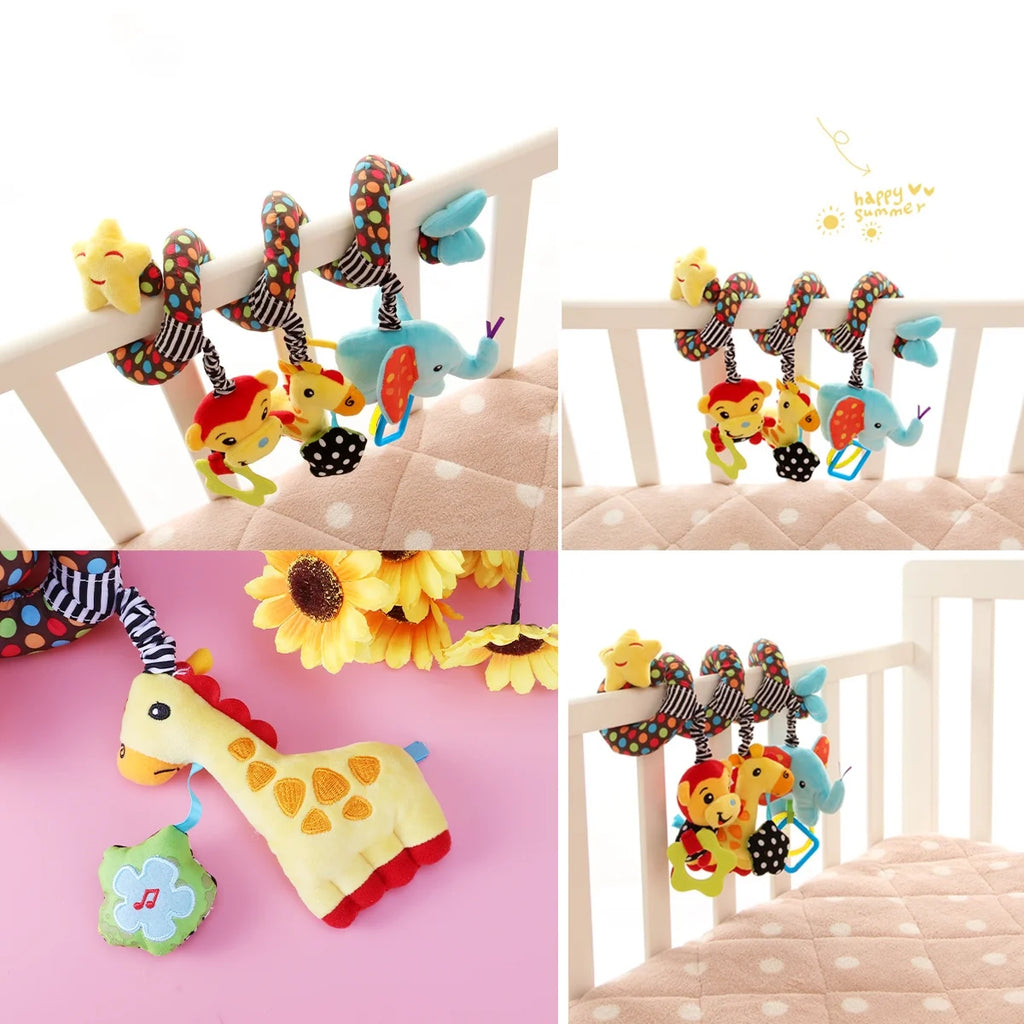 Infant Baby Activity Spiral Bed & Stroller Toy Plush Toy B40001