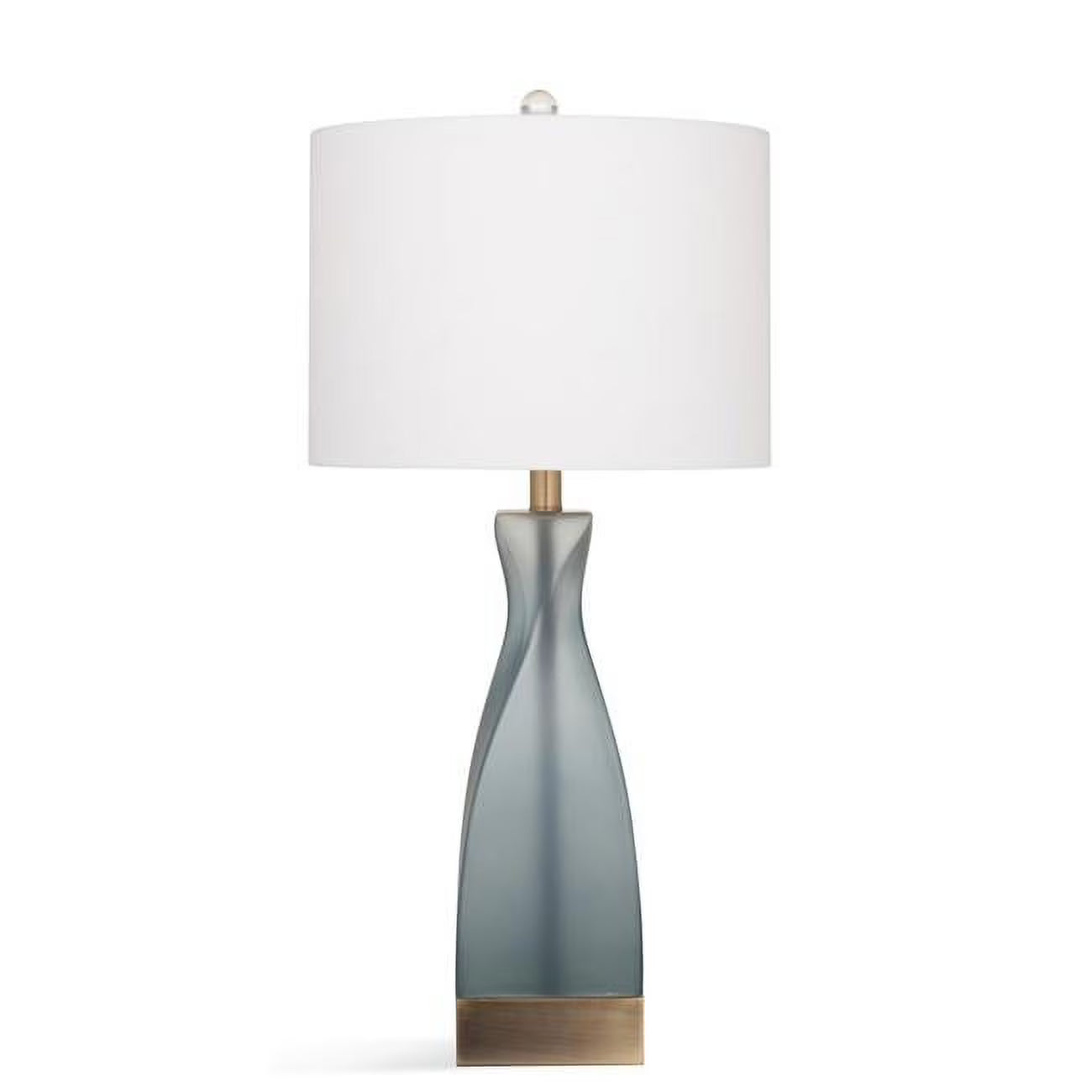 Frosted Blue Glass Table Lamp N881805