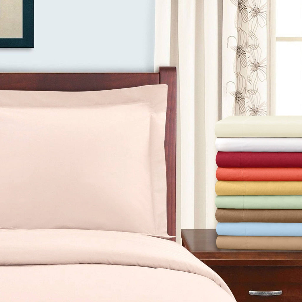 300 Thread Count Cotton Solid Duvet Cover Set King/California King Green H674310