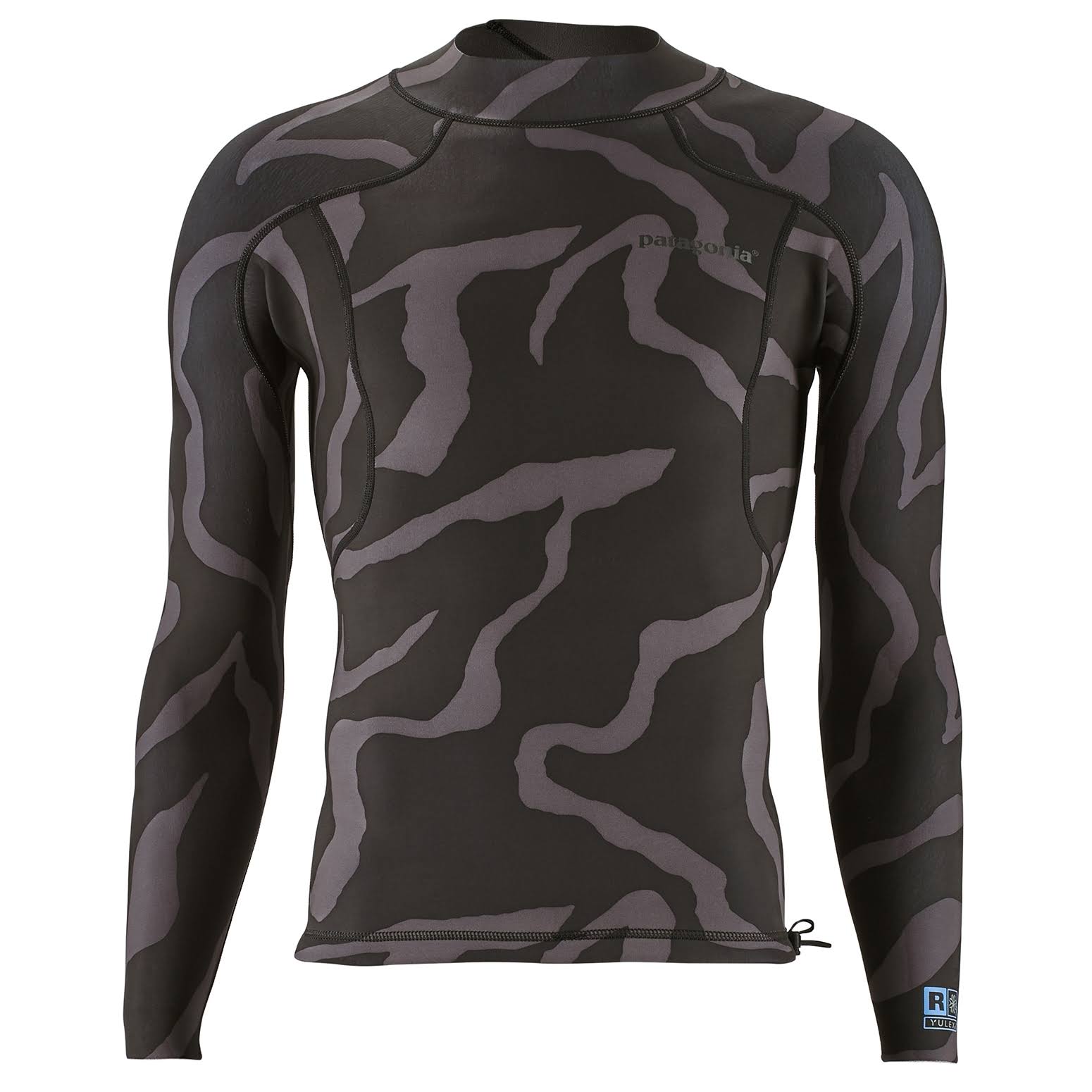 XXL Tiger Tracks Camo Ink Black Long-Sleeve Top P7334