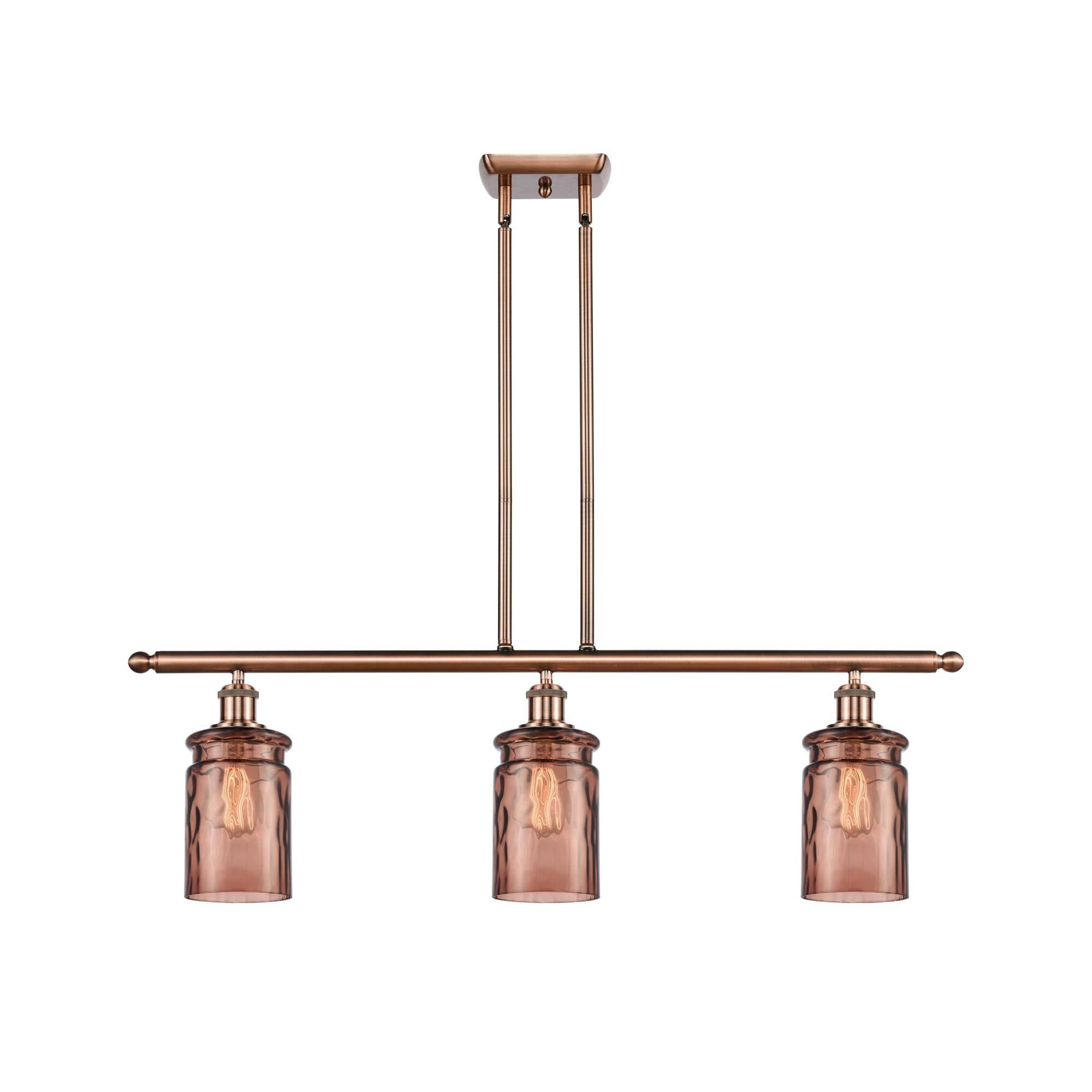 Black Antique Brass 3 Light Island Light A37143