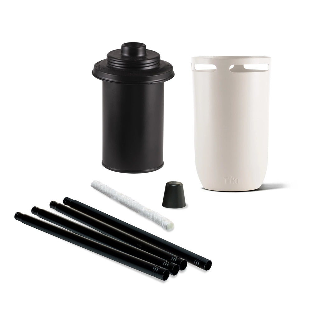2-Pack 65 inch Metal White Torches I934