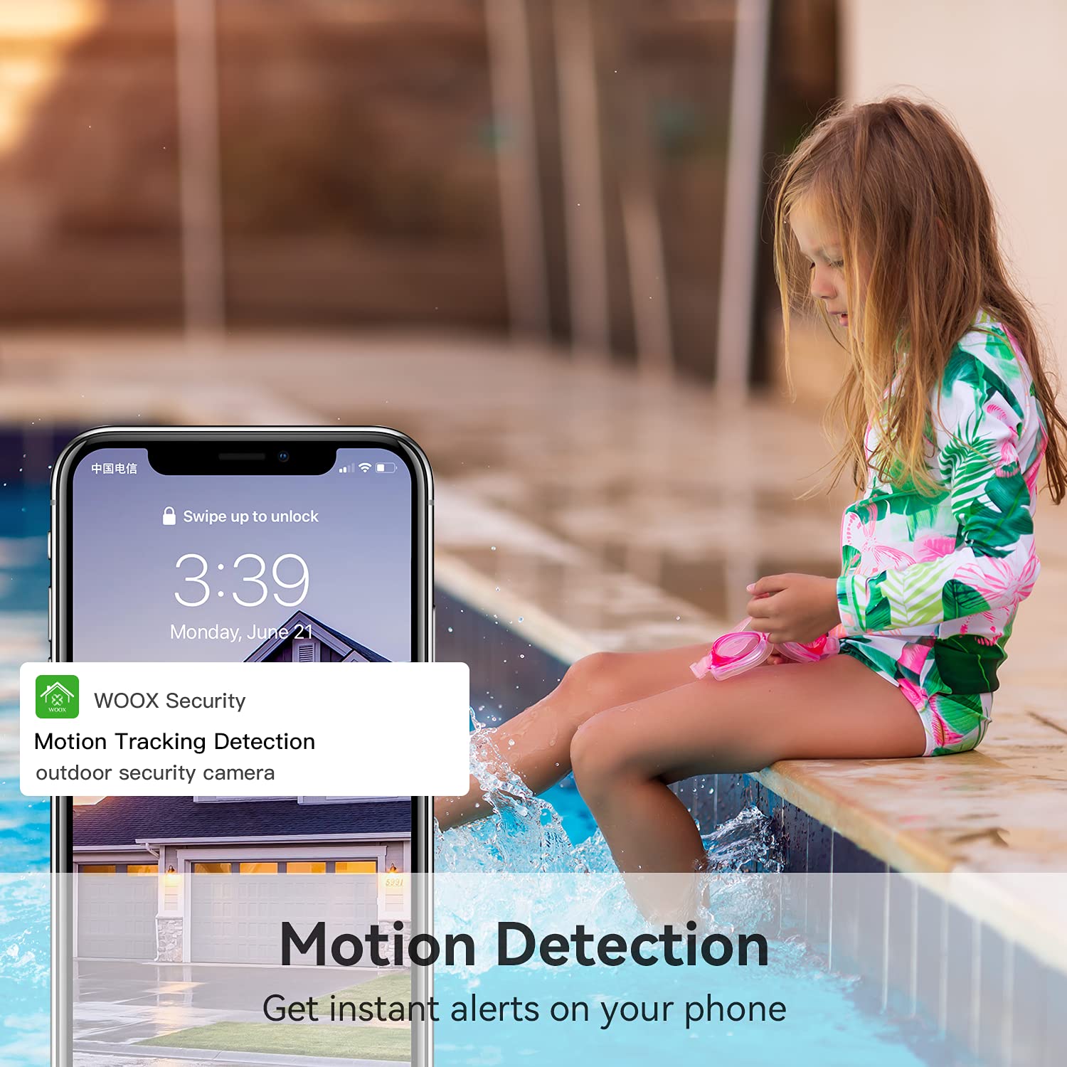 Wireless Battery Powered Camera with Night Vision, 1080P Video, Motion Detection, 2-Way Audio, IP66 Waterproof, Pack of 2 G160