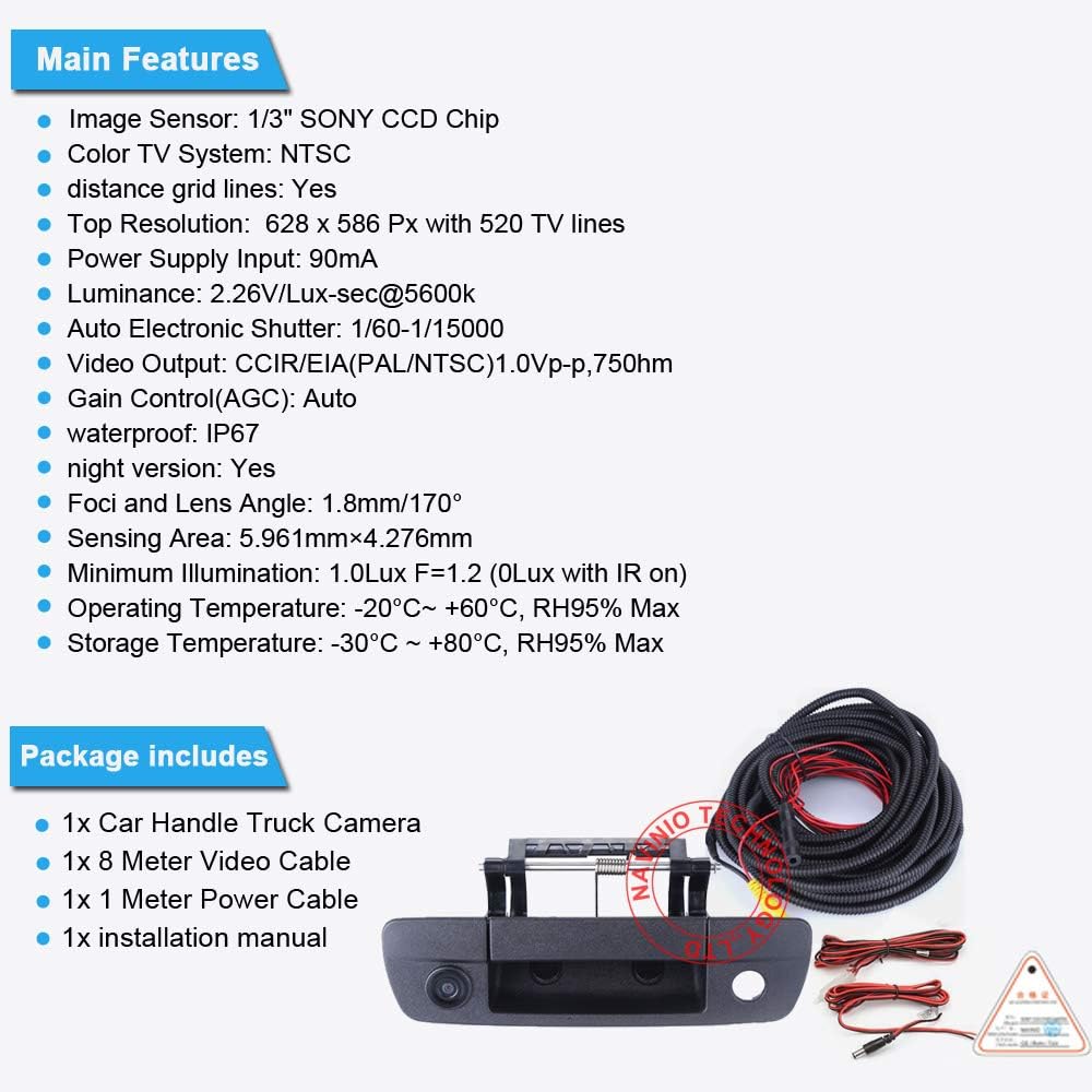 Waterproof Rear View Backup Camera with 170° Viewing Angle P509482