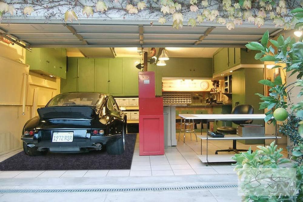 7.56Ft x 6.56Ft Absorbent Waterproof Washable Garage Floor Mats N930