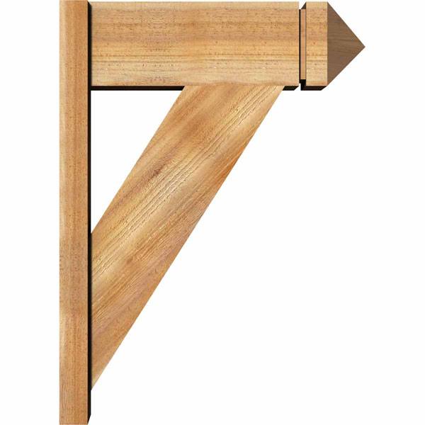 8x22W x 22x22D x 30x22H Traditional Rough Sawn Western Red Cedar Outlooker U3793