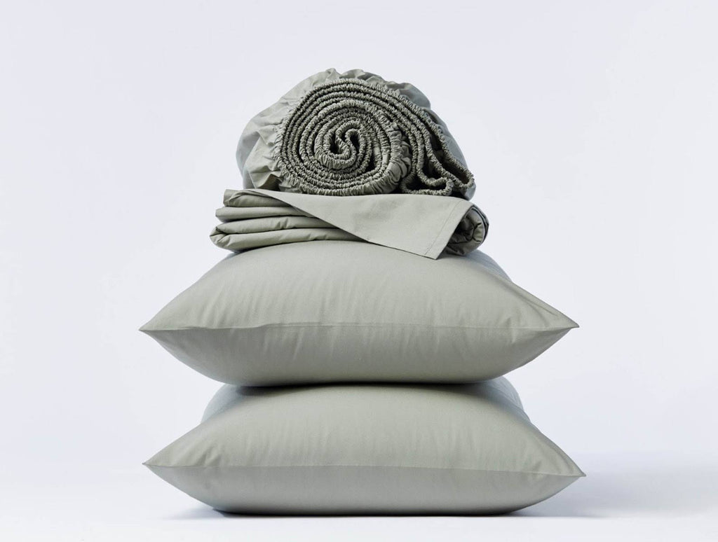 300 Percale Fitted Sheet Twin Alpine White A5249