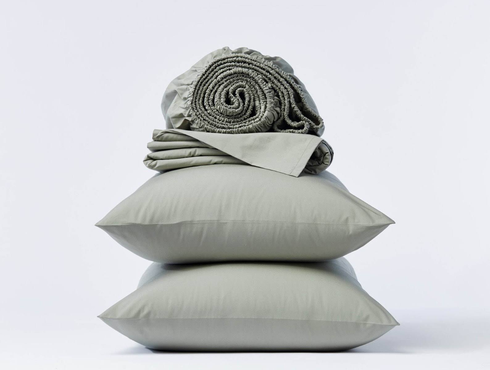 300 Percale Fitted Sheet Twin Alpine White A5249